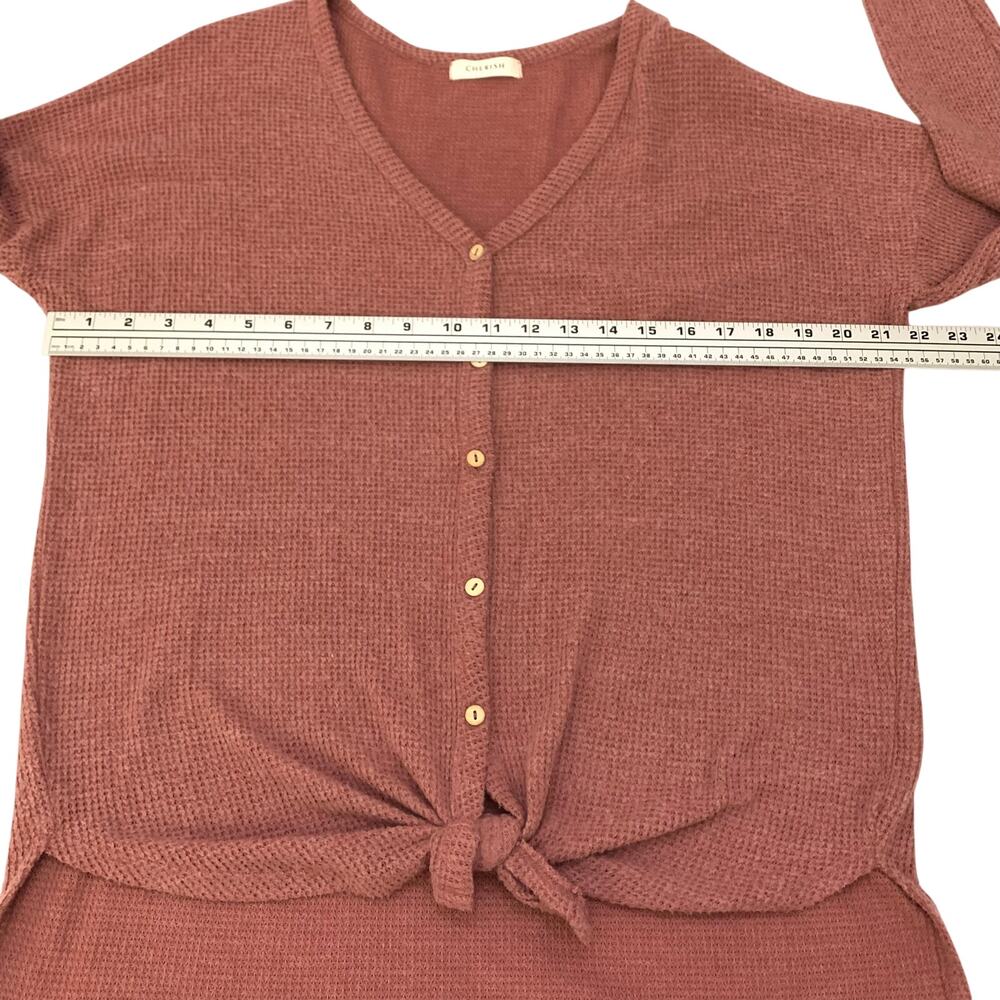 Bundle 2 - Cherish Womens Tops Sz Small Mauve Pink Tones Long Sleeves Oversized - Picture 13 of 16